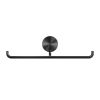 Geesa Opal Brushed Metal Black 917218-09 toiletrolhouder dubbel zwart metaal geborsteld