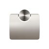 Geesa Opal Brushed Stainless Steel 917208-05 toiletrolhouder met klep RVS geborsteld