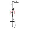 HSK Shower & Co! E98508-14-68 glijstuk t.b.v. RS Slim shower-set mat zwart