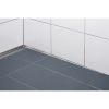 Blanke Aqua Keil Wand 8402840100R afsluitprofiel 2000x10x40mm rechts RVS verchroomd
