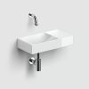 Clou Vale CL0303161R handbasin 38x19cm without tap hole right glossy white ceramics