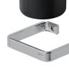 Geesa Frame 918811-02-06 toiletborstel met houder (zwarte borstelkop) chroom/ zwart