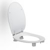 Pressalit Projecta Pro 896011-DC9999 toiletzitting met deksel (verhoogd 50 mm) wit