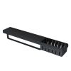 Geesa Frame 918854-06-06-630 planchet met handdoekrek en douchemand 63 cm zwart
