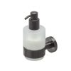 Geesa Nemox Brushed Metal Black 916516-09 zeepdispenser 200ml wand zwart metaal geborsteld