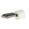 Geesa Shift Brushed Stainless Steel 919924-05 toiletrolhouder zonder klep met planchet RVS geborsteld