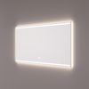 Hipp Design SPV 7010 KW spiegel 80x70cm met 2 horizontale LED banen, indirecte LED verlichting rondom en spiegelverwarming