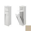 Inda MY Secret A8085ATL inbouwnis met toiletrolhouder en toiletborstelgarnituur 190x660mm mat terra di luna