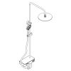 HSK AquaSwitch RS 200 Mix rond 1001800 showerset met mengkraan chroom