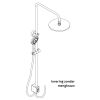 HSK AquaSwitch RS 200 rond 1001700 showerset zonder kraan chroom