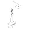 HSK AquaSwitch RS 200 rond 1001900 showerset met thermostaat chroom