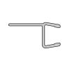 HSK E100072-6 verticaal afdichtingsprofiel 200cm, 6mm