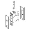HSK Kienle E100310-O-41 scharnierdeel wandhouder boven, chroom