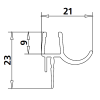 Kermi 2534058 set spatwaterdichtingen 2 x 98,5cm - 6mm