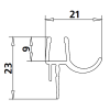 Kermi 2534083 set spatwaterdichtingen 2 x 55cm - 6mm