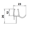 Kermi 2534062 set spatwaterdichtingen 2 x 55cm - 8mm