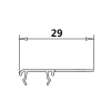 Kermi 2534974 glasafdichting verticaal rechts 200cm