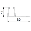 Kermi 6034771 glasafdichting verticaal 200cm