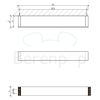 Decor Walther Brick 0590100 BK HTE40 handdoekhouder 40cm chroom