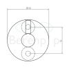 Clou Slim CL090306541 badjashaken (2 stuks) RVS geborsteld