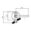 Clou Xo CL060400129 type 1 vrijstaande badkraan met handdouche chroom