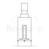 Decor Walther 0847550 DW 375 N zeepdispenser wand wit mat