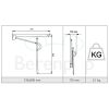 Etac Optima L 80303006 opklapbare toiletbeugel 73,5 cm wit