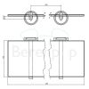 Clou Flat CL0902080 planchet 450mm helder glas/ chroom