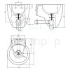 Clou Flush 6 CL0308061 mineral marmer fontein 27cm wit