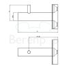 Clou Slim CL090306541 badjashaken (2 stuks) RVS geborsteld