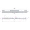 Decor Walther 0331334 SLIM 60 wandlamp 60x7cm geborsteld nikkel