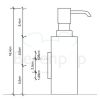 Decor Walther 0847534 DW 375 N zeepdispenser wand geborsteld nikkel