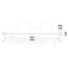 Decor Walther Bloque 0570100 BQ HTE40 handdoekhouder 40cm chroom
