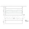 Decor Walther Corner 0561360 CO KHT handdoekplateau 60cm mat zwart