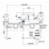 Fima Carlo Frattini Olivia F5011CR 3-gats wastafelkraan 2-greeps chroom