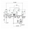 Fima Carlo Frattini Olivia F5031BR 3-gats wastafelkraan 2-greeps brons