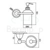 Fima Carlo Frattini Style F60433CR zeepdispenser wit gesatineerd glas/ chroom