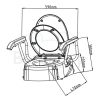 Handicare (Linido) 10659 WC-Sitz mit klappbaren Armlehnen und Deckel weiß