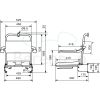 Handicare (Linido) LI2223021402 douchezitting (met zachte zitting) met rugleuning en armleggers RVS gecoat wit