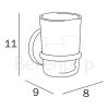 Inda Colorella A23100CR03 bekerhouder helder transparant glas/ chroom