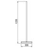Luca 1006 vloerwisser RVS geborsteld