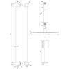 Brauer Carving 5-GK-114 thermostatische inbouw regendouche SET 18 koper geborsteld PVD