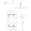 Brauer Carving 5-NG-185 thermostatische inbouw regendouche met drukknoppen SET 50 RVS geborsteld PVD