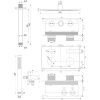 Brauer Carving 5-S-189 thermostatische inbouw regendouche met drukknoppen SET 54 mat zwart