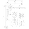 Brauer Edition 5-CE-038 thermostatische inbouw regendouche SET 20 chroom