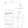 Brauer Edition 5-CE-168 thermostatische inbouw regendouche met drukknoppen SET 57 chroom