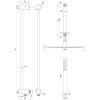 Brauer Edition 5-CE-177 thermostatische inbouw regendouche met drukknoppen SET 66 chroom