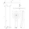 Brauer Edition 5-CE-181 thermostatische inbouw regendouche met drukknoppen SET 70 chroom