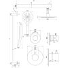 Brauer Edition 5-GG-036 thermostatische inbouw regendouche SET 19 goud geborsteld PVD