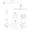 Brauer Edition 5-GG-075 thermostatische inbouw regendouche SET 04 goud geborsteld PVD